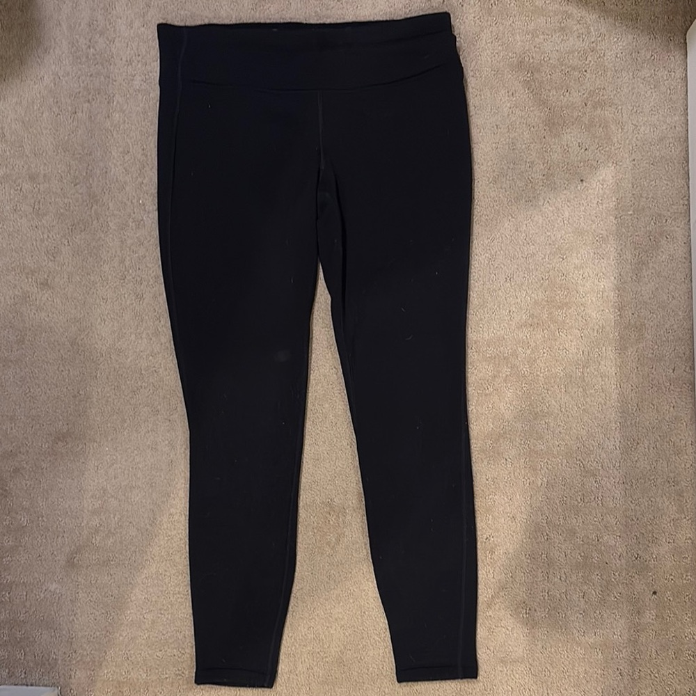 Athleta 7/8 Thick black leggings